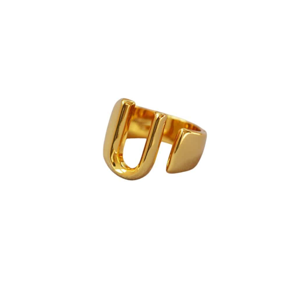 Initial Monogram Ring