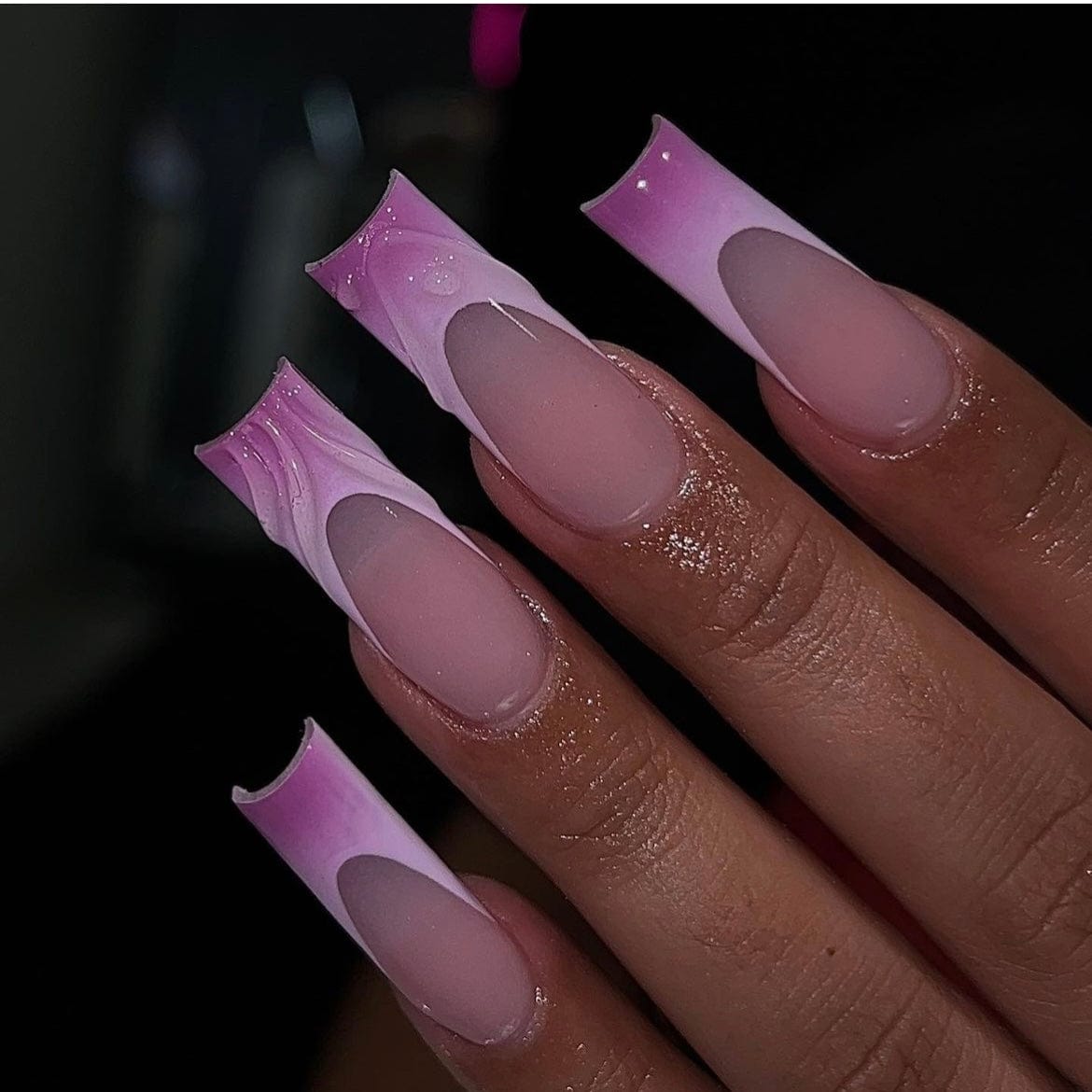 pink french manicure