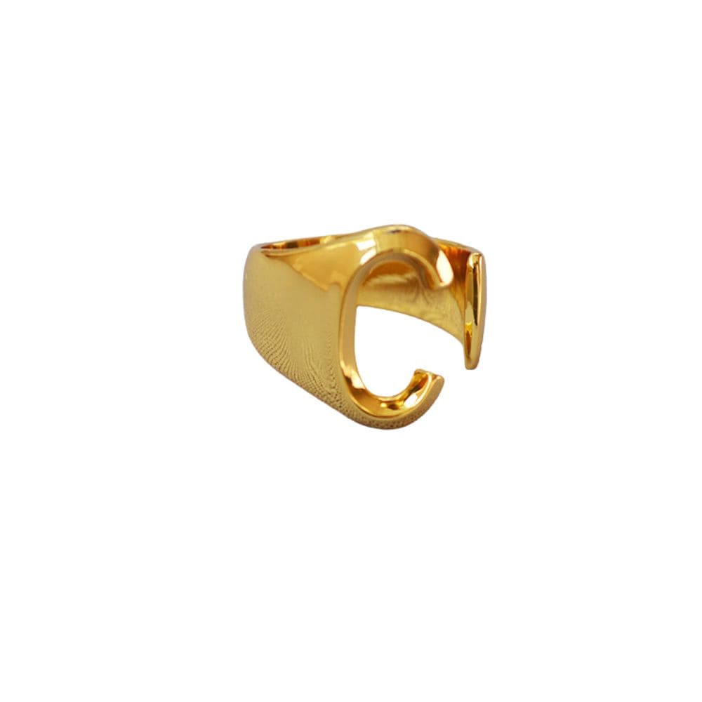 Initial Monogram Ring