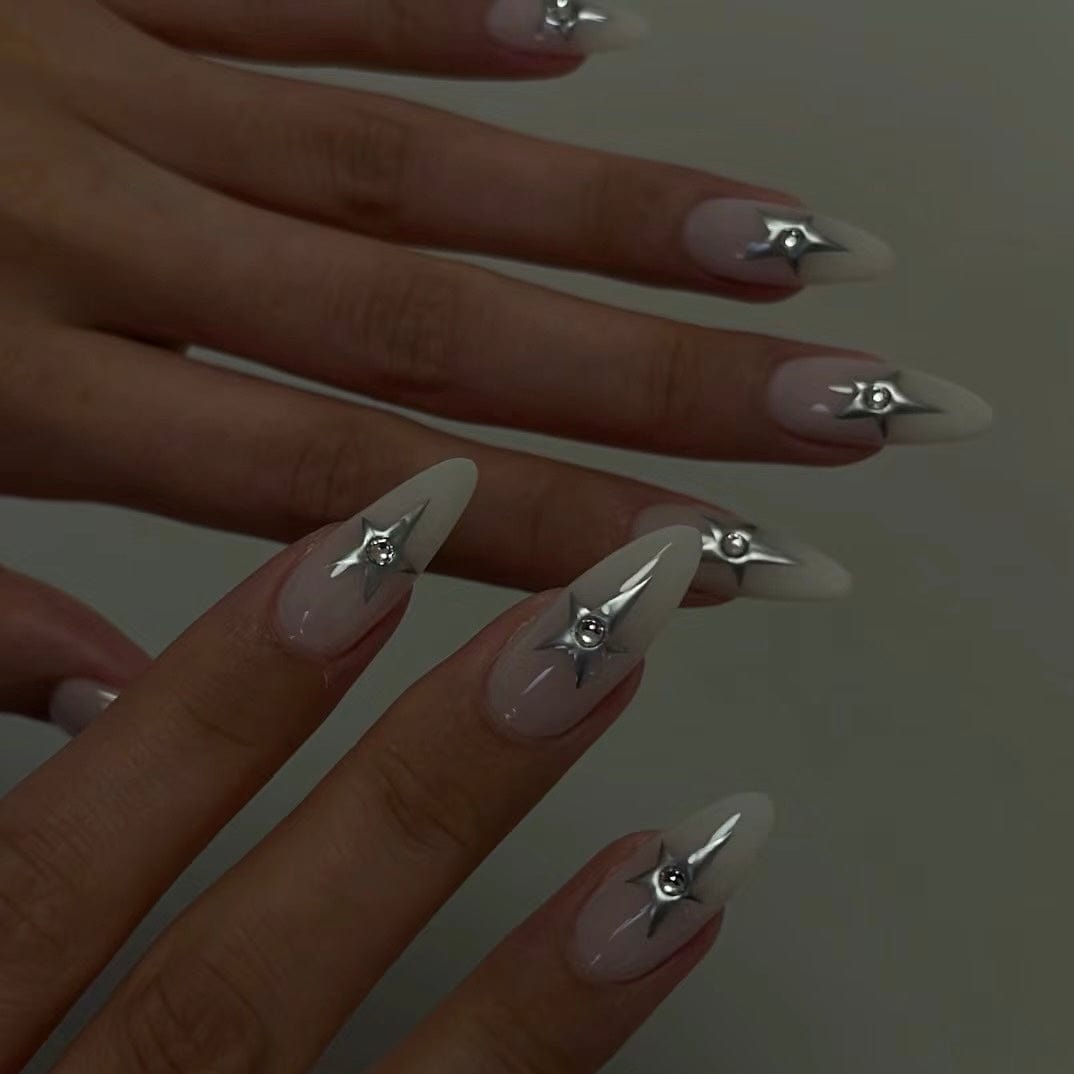 Milky White Nails