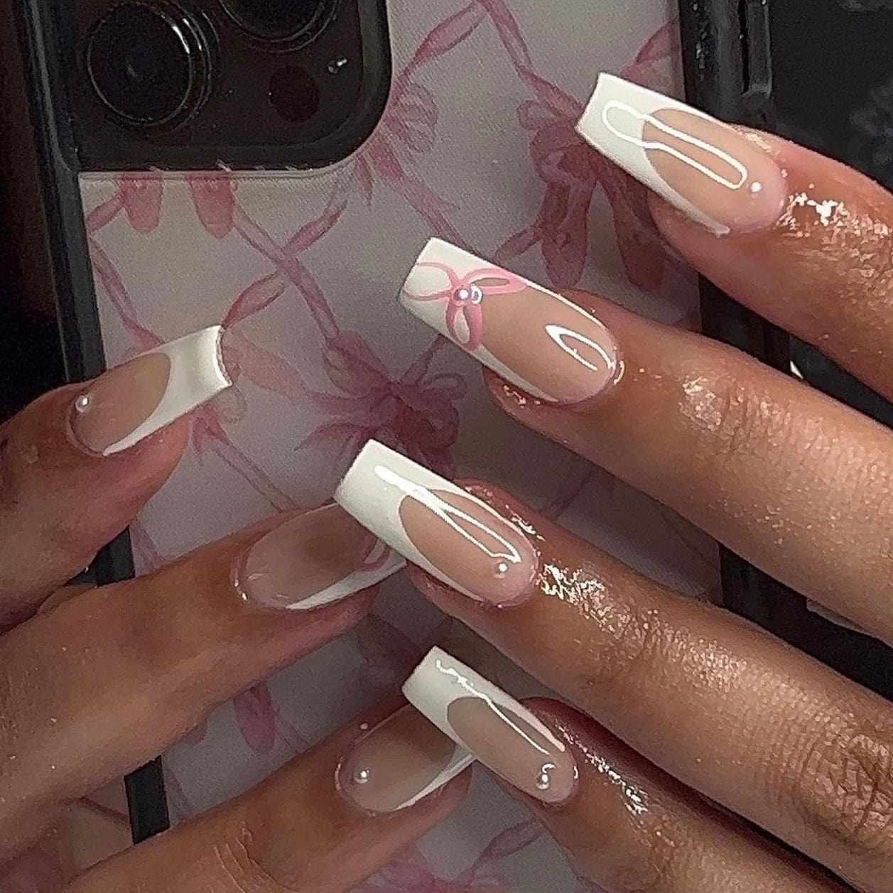 pearly white nails