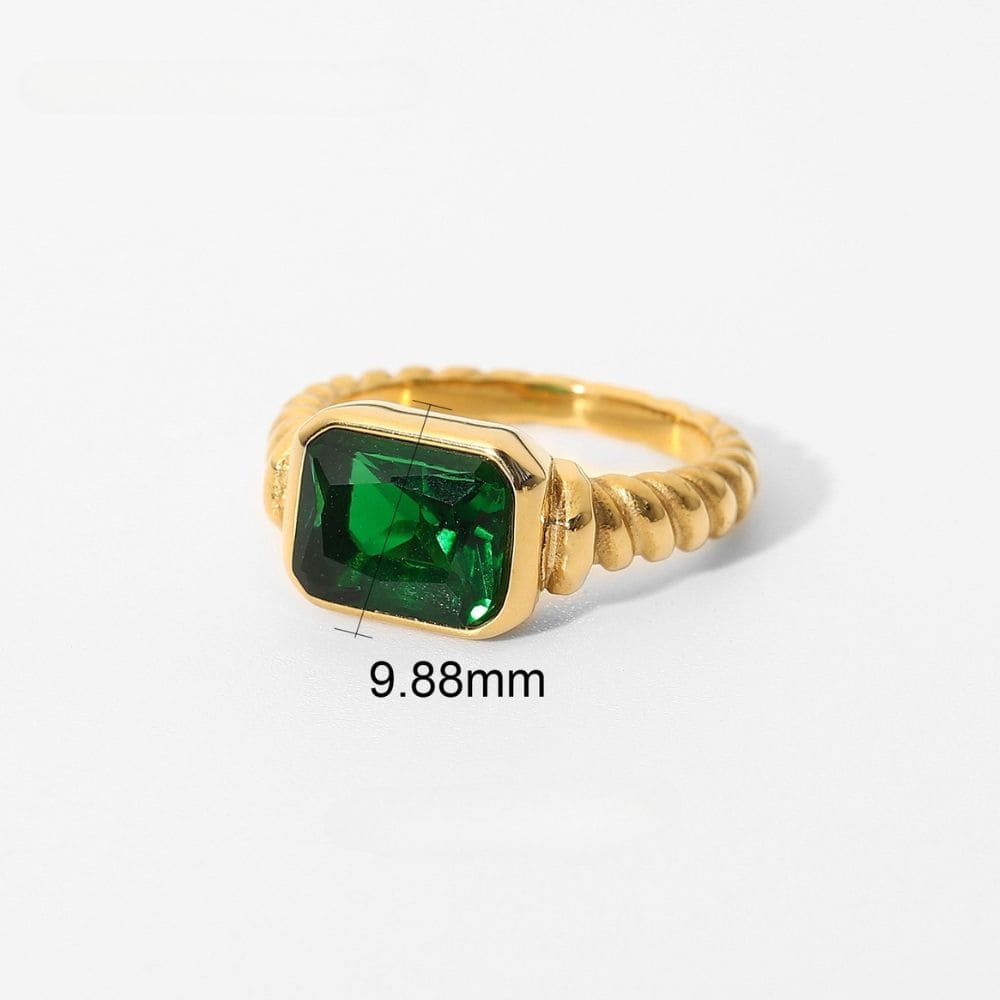 Chunky Baguette Signet Ring