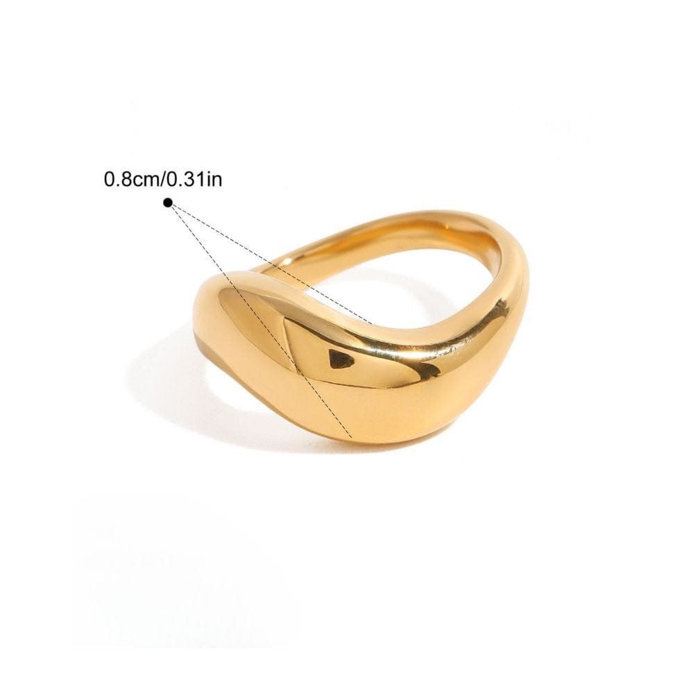 Wave Dome Ring